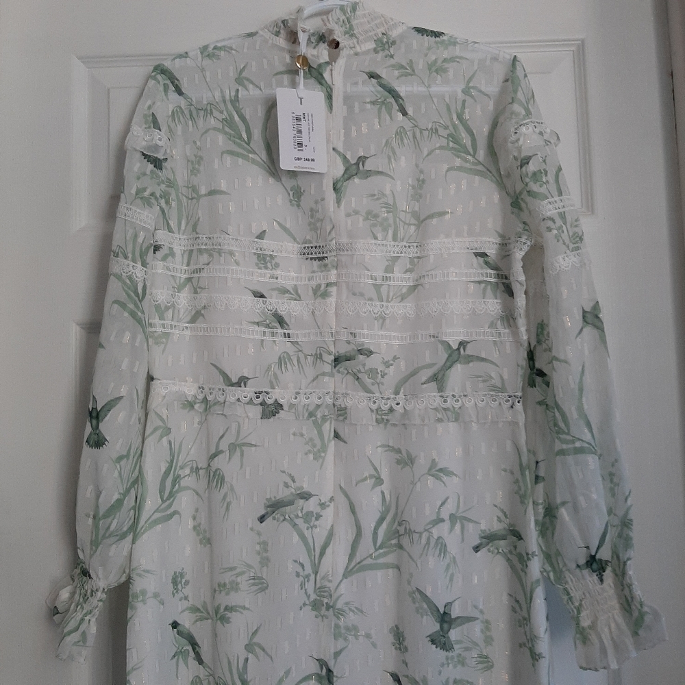 Ted Baker Fortune Lace Trim Harriet Maxi Dress - Picture 9 of 12